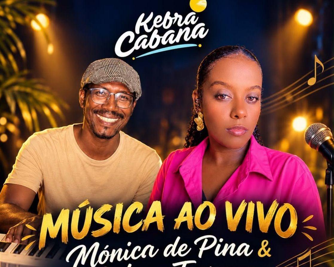 Música ao vivo com Mônica de Pina e Caluca Tavares, na Kebra Cabana